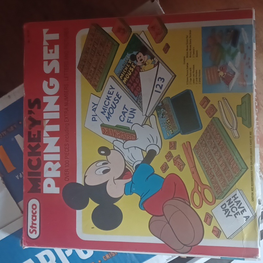 Vintage Straco Mickey's Printing Set